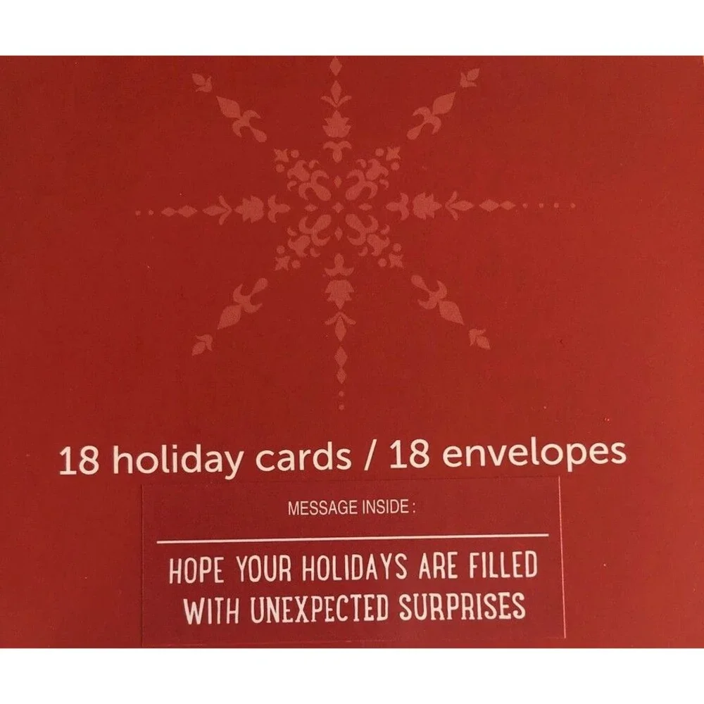 Christmas Cards Llama Boxed 18 Cards and Envelopes 3 D Cut Out